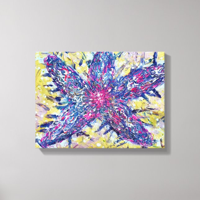 Starfish Gemälde auf Leinwand (Vorderseite)