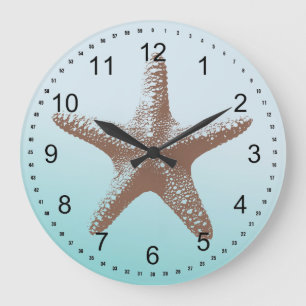 Starfish Große Wanduhr