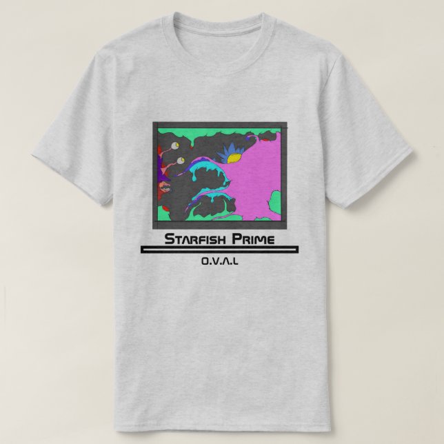 Starfish-höchste Vollkommenheit: OVALES T-Shirt (Design vorne)