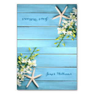 Starfish Hochzeit Platzkarten Tischkarten Orchid Tischnummer