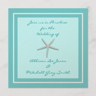 Starfish-Hochzeits-Einladung Einladung