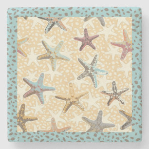 Starfish im Sandstein-Untersetzer Steinuntersetzer