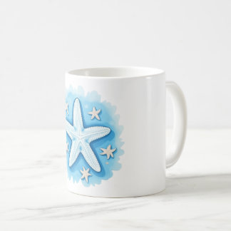Starfish in Blue Kaffeetasse