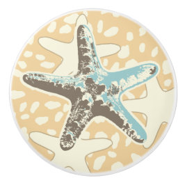Starfish in der Sandhülle Keramik Keramikknauf