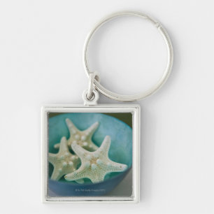 Starfish in der Schüssel Schlüsselanhänger