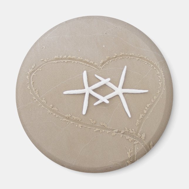 Starfish in Heart Magnet (Vorne)
