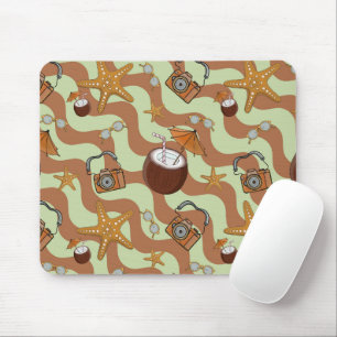 Starfish, Kokosnüsse und Kameras Mousepad
