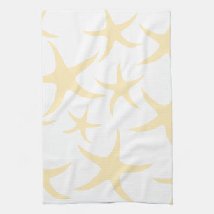 Starfish kopieren in Pastellgelbem und im Weiß Küchentuch