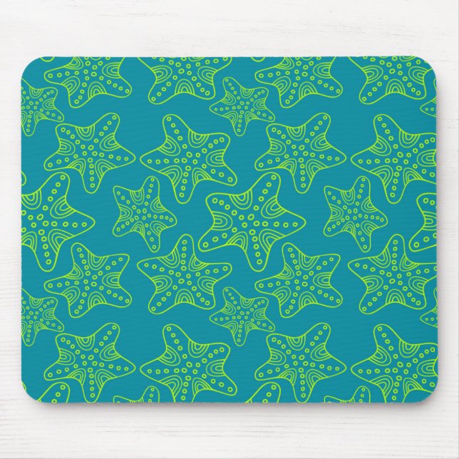 Starfish-Mengen-Muster Mousepad (Vorne)