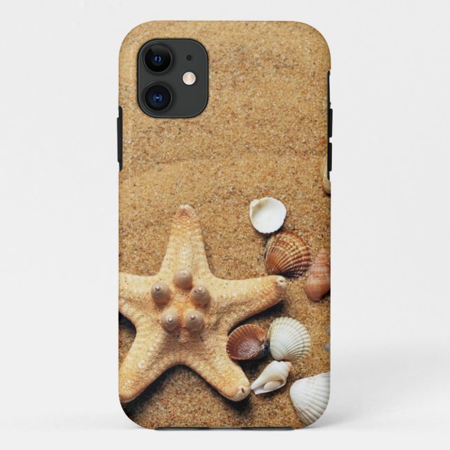 Starfish Muscheln Case-Mate iPhone Hülle (Rückseite)