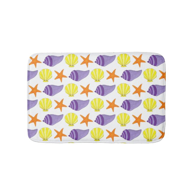 Starfish Muscheln Seashore Beach House Urlaub Badematte (Vorderseite)