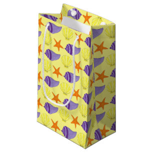 Starfish Muscheln Strandurlaub Gelb Kleine Geschenktüte