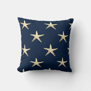 Starfish Muster auf einem soliden Background-Kisse Kissen
