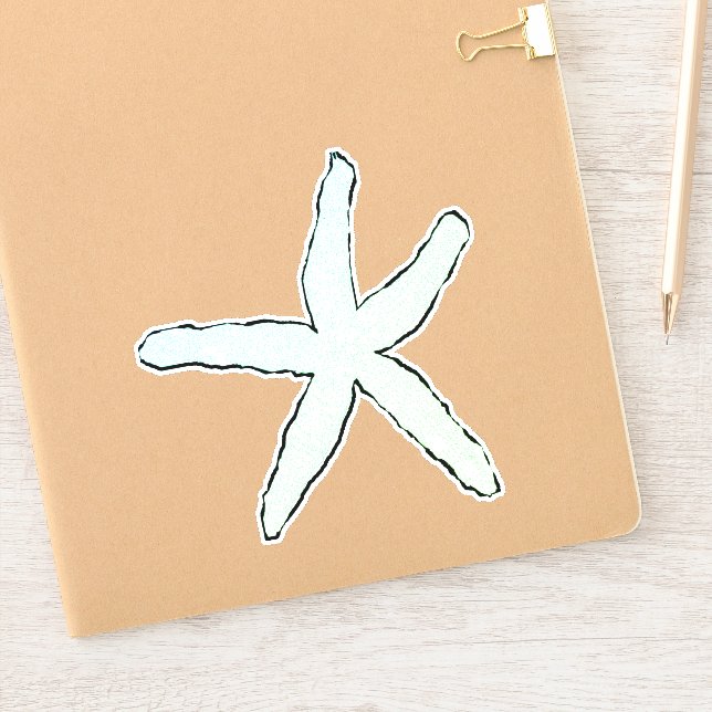 Starfish Muster Niedliche Meereswelt Beach Lounge Aufkleber (Notizbuch)