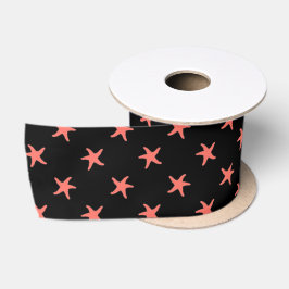 Starfish Muster Satinband