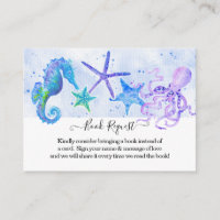 Starfish Octopus Seepferd Beach Blue Baby Dusche