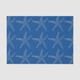 Starfish Patterns Beach Coastal Navy Custom Seidenpapier