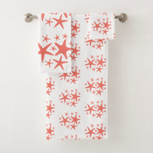 Starfish Peinture Coral Serviettes de bain ensembl