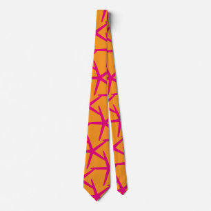 Starfish Pink Orange Nautical Beach Stil farbig Krawatte