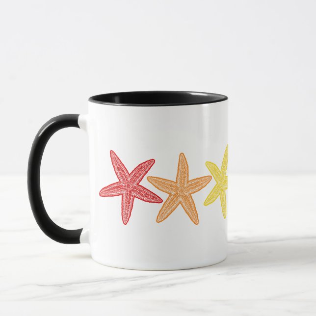 Starfish Rainbow Tasse (Links)