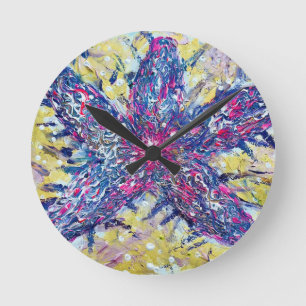 Starfish Round-Wall-Uhr Runde Wanduhr