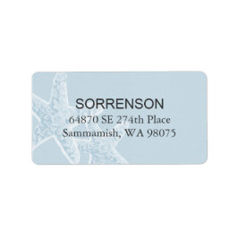 Starfish Rücksendeadresse Adressaufkleber