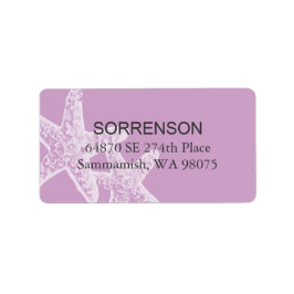 Starfish Rücksendeadresse Adressaufkleber