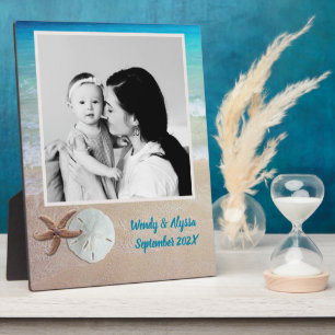 Starfish Sand Dollar Family Foto Keepake Fotoplatte