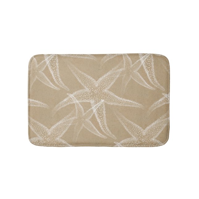 Starfish-Sand-Strand-Bad-Matte Badematte (Vorderseite)
