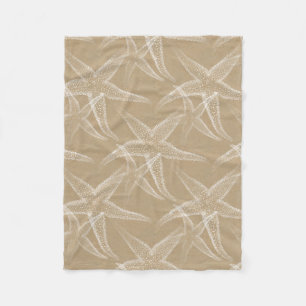 Starfish-Sand-Strand-Fleece-Decke Fleecedecke