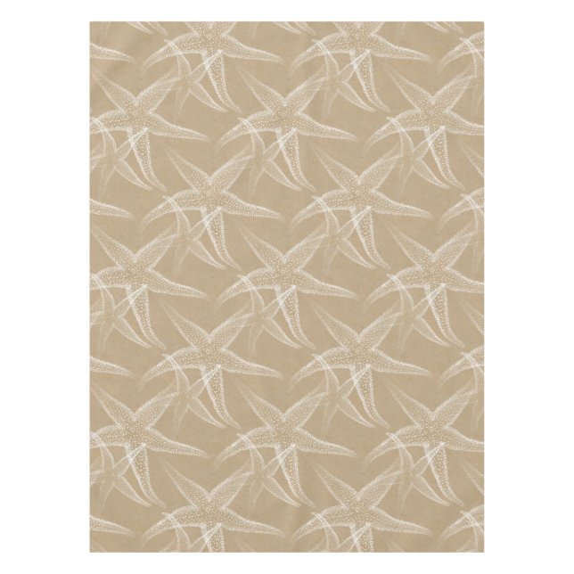 Starfish-Sand-TAN-Strand-Tischdecke Tischdecke (Vorderseite)
