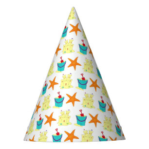 Starfish Sandcastle Pail Sommerurlaub Spaß Partyhütchen