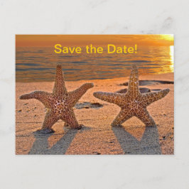 Starfish Save the Date Ankündigungspostkarte