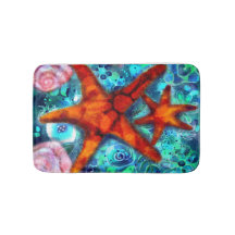 Starfish Seashells Beach Coastal Nautic Abstrakt