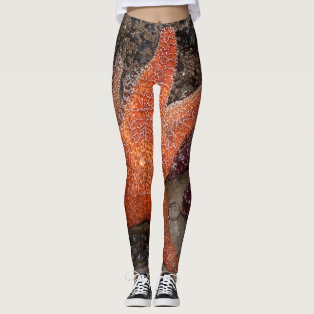 Starfish/Seesterne in der Kanone setzen ODER, Foto Leggings (Vorderseite)
