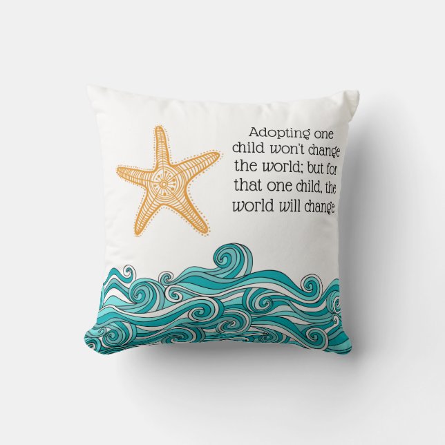 Starfish Story Adoption - Pflege Kissen (Vorderseite)