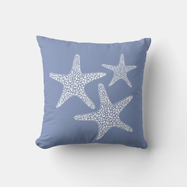 Starfish Strand Sommernautik Kissen (Vorderseite)