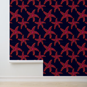 Starfish Style Muster Tapete