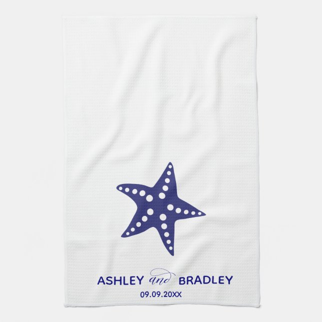 Starfish Tea Towel, Serviette de cuisine pour cade (Vertical)