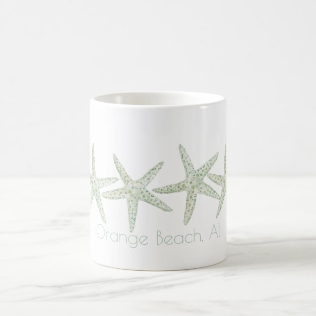 Starfish Trio für Wasserfarben Kaffeetasse (Mittel)
