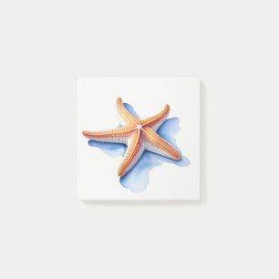 Starfish und Blaue Silhouette Post-it Klebezettel