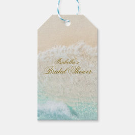 Starfish und Muscheln Tropical Beach Brautparty Geschenkanhänger