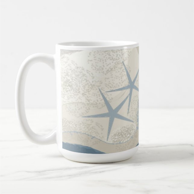 Starfish und Ozean Kaffeetasse (Links)