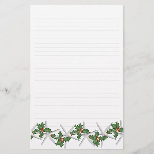 Starfish und Papier mit Holzzlatte (Vorderseite)