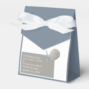 Starfish und Sand Dollar - Hochzeit am Strand Geschenkschachtel
