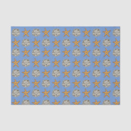 Starfish und Sand Dollar Seidenpapier