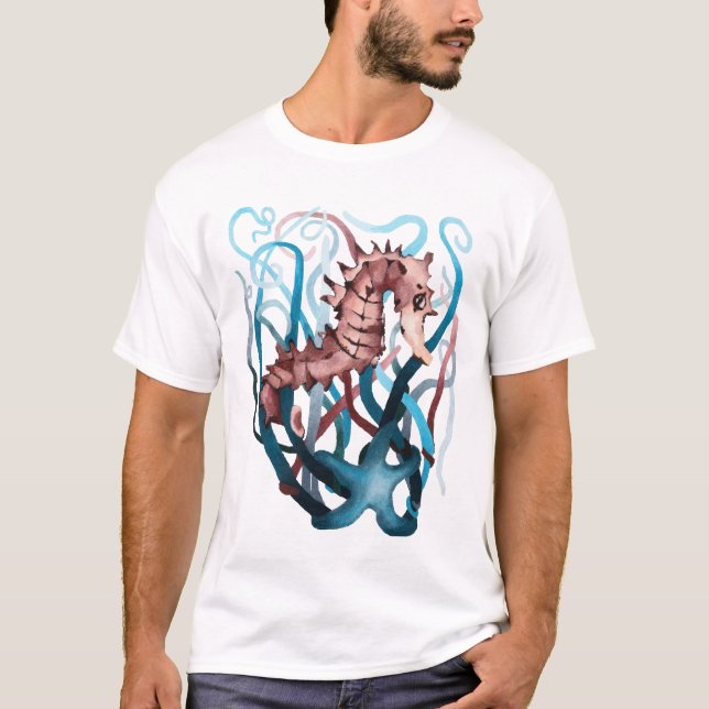 Starfish und Seepferd T-Shirt (Vorderseite)