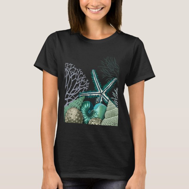 Starfish unter dem Meer T-Shirt (Vorderseite)