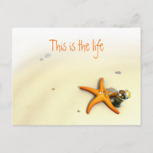 Starfish Urlaub Postkarte
