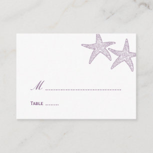 Starfish Wedding Platzkarte - Lila